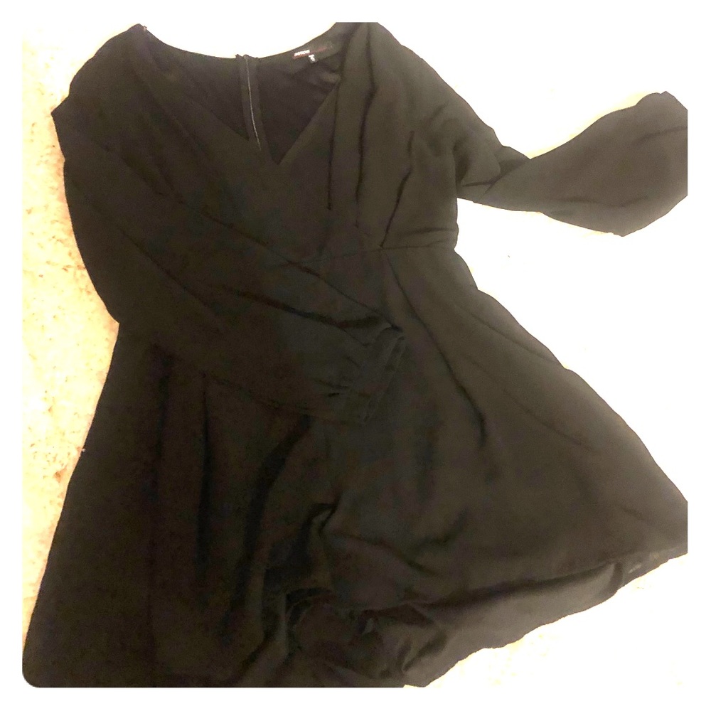 Black long sleeve romper